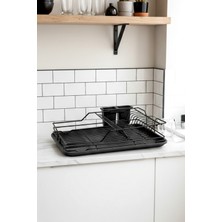 Feyza Design Pratik Tek Katlı Bulaşıklık Organizeri, Bardak, Tabak ve Çatal Kaşık Için