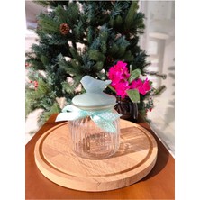 Feyza Design Yeşil Kuş Kapaklı Kavanoz 650 Ml, Şık ve Kullanışlı Saklama Çözümü