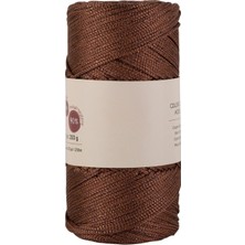 Makrome Ipi 3mm  Polyester Kahve Simli