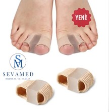 Ayak Baş Parmak Eğriliği Düzeltici Bunyon Halluks Valgus Baş Parmak Koruyucu Silikon 2 Adet Kırmed