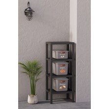 Feyza Design 3 Katlı Sebzelik Seti ve 4 Katlı Ombeg Raf Seti, Saklama Çözümleri