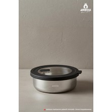 Feyza Design Paslanmaz Çelik Saklama Kabı 18 Cm, Pratik ve Dayanıklı Mutfak Gereçleri