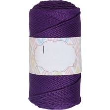 Makrome Ipi 3mm Polyester Koyu Mor