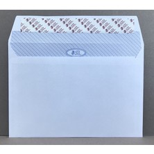 Asil Mektup Zarfı 11,4X16,2 cm 70 gr Penceresiz Silikonlu 500 Lü