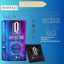 Q Liquids Geciktiricili Tırtıklı Prezervatif 6’Lı – Uzun Süreli Deneyim, Yoğun His ve Güvenli Koruma - Q Reflective