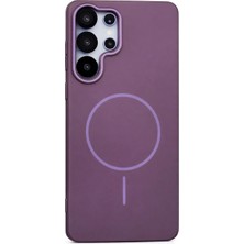 Fenza Samsung Galaxy S25 Ultra Uyumlu Kamera Çıkıntılı Magsafe Wireless Şarj Özellikli Sert Sararmaz Silikon Kılıf