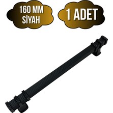 Kare Çizgili Siyah Metal Dolap Kulpu Mobilya ve Mutfak Dolap KULPU(SİYAH)(160MM)