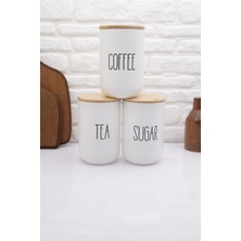 Feyza Design Bambu Kapaklı Cam Kavanoz Seti 1000ML, Çeşitli Baharat ve Gıda Saklama