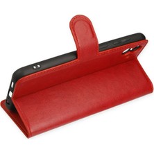 Starseven Galaxy A04 Kılıf S Kapaklı Kılıf - Kırmızı