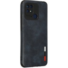 Starseven Redmi 10C Kılıf Loop Deri Silikon - Lacivert
