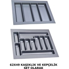 Feyza Design Çekmece Içi Düzenleyici, Gri, 62X49 Cm, 57,5X40 Cm'e Kesilebilir