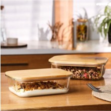 Feyza Design Sağlıklı Saklama Kabı Seti, 2'li, 1050ML ve 1520ML, Pratik ve Güvenli Kullanım