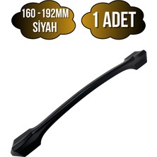 Ateş Siyah Metal Dolap Kulpu Mobilya ve Mutfak Dolap KULPU(SİYAH)(160-192MM)