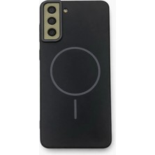 Fenza Samsung Galaxy S21 Fe Uyumlu Kamera Çıkıntılı Magsafe Wireless Şarj Özellikli Sert Sararmaz Silikon Kılıf