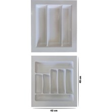 Feyza Design Beyaz 2'li Çekmece Organizer Seti, Kesilebilir ve Düzenleyici