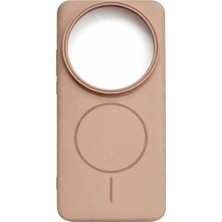 Fenza Mi 15 Ultra Uyumlu Kamera Çıkıntılı Magsafe Wireless Şarj Özellikli Sert Sararmaz Silikon Kılıf