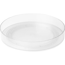 Feyza Design Dönen Şeffaf Tabla, 28 Cm, Şık ve Pratik Kullanım Sağlar