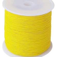Paraşüt Ipi, Bileklik-Kolye Örgü Ipi 1 mm 50 Metre Sarı
