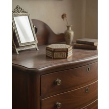 Eski Yeni Antik El Işçiliği Kaplama Takı Kutusu