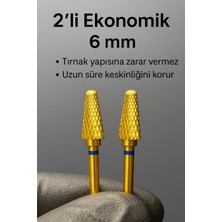 Özgürce 2’li Ekonomik 6 mm Altın Renkli Karbit Uç, Uzun Süre Keskinlik ve Güvenle Kullanım
