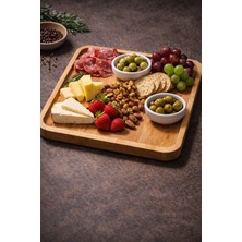 Debreli Ahşap - Masif Kayın Ağacından Kare Dev Boy Sunumluk