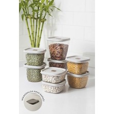 Feyza Design Yumuşak Kapaklı, Sızdırmaz, 8'li Saklama Kabı Seti (1000-2500 Ml)