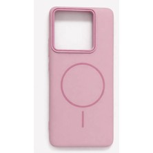 Fenza Xiaomi 14 Pro Uyumlu Kamera Çıkıntılı Magsafe Wireless Şarj Özellikli Sert Sararmaz Silikon Kılıf