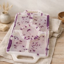 Feyza Design Renkli Çok Bölmeli Kahvaltılık ve Çerez Tabağı, 5 Gözlü Sunum Servisliği