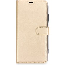 Starseven Galaxy M30S Kılıf S Kapaklı Kılıf - Gold