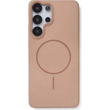 Fenza Samsung Galaxy S25 Ultra Uyumlu Kamera Çıkıntılı Magsafe Wireless Şarj Özellikli Sert Sararmaz Silikon Kılıf