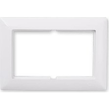 Günsan Elektrik Günsan Visage Beyaz Ikili Priz Çerçevesi