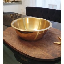 Feyza Design Paslanmaz Çelik Karıştırma ve Salata Kasesi 22 cm 2 Litre