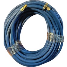 Yerli 15 Metre Jaklı Lastik Şişirme Hava Hortumu – Profesyonel Kompresör Hortumu