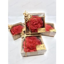 Bernami Pinterest Söz, Nişan, Kına, Düğün, Mevlüt, Sünnet, Nikah Şekeri Hediyelik Hatıra Kırmızı Şakayık Mum, 10 Adet