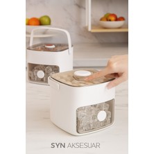 Feyza Design Pratik Çekmeceli Buz Kalıbı ve Saklama Kabı, Taşıma Saplı, Hazneli