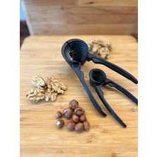 Makkam Home Siyah Döküm Kıracak Seti, Sağlam Çelik Krom Renk Döküm Ceviz ve Fındık Kıracağı (Döküm K