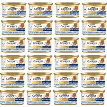 Gourmet Gold Kıyılmış Ton Balıklı Yaş Kedi Maması, Yetişkin Kediler (24 x 85 Gr)