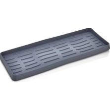 Ata Home Silikon Sabunluk Organizer, Sabunluk Altlığı, Sıvı Sabun Standı Antrasit 26X10 cm