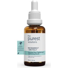 The Purest Solutions, Gözenek ve Siyah Nokta Karşıtı, Sivilce Önleyici Niacinamide Cilt Bakım Serumu