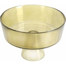 Ayaklı Yeşil Kase 16 cm
