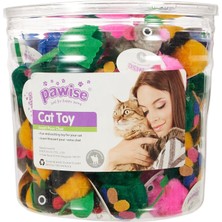 Kedi Oyuncağı Karışık Hayvan 72 Adet Kutulu