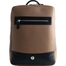 Deri Laptop Sırt Çantası, 38X26X6 Cm, Modern Tasarım