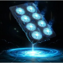 Şok Soğutma Profesyonel Dizüstü Bilgisayar Notebook Soğutucu Laptop Stand Işıklı Laptoplarına Özel 8