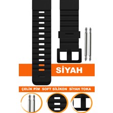  22mm-24mm-26mm-28mm-30mm diesel saatlerle uyumlu soft silikon saat kordonu kayışı s02dz-b