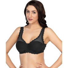 Liyuza Siyah Mı Emay 172 C Pedli Dantelli Balenli Minimazer