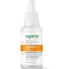 Agarta C Vitamini Serum Aydınlatıcı Koyu Leke Karşıtı (%3,5 Vitamin C, Niacinamide, Zinc Pca)