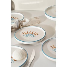 Feyza Design Stackable Nazar Serisi Ayaklı Minimalist Servis Takımı