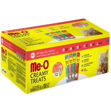 Me-O Mutluluk Mix 4 Çeşit Kedi Krema Ödülü 25X4X15 gr