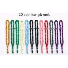 20 Adet Kesimli Cami Tesbihi 99'lu Plastik Tesbih Hac Umre Mevlüt Hediyelik