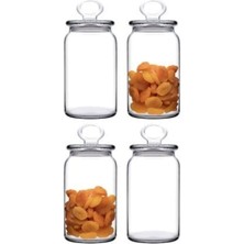 Feyza Design 4'lü Kitchen Slim Büyükboy Kavanoz Seti, Şık ve Pratik Saklama Çözümleri